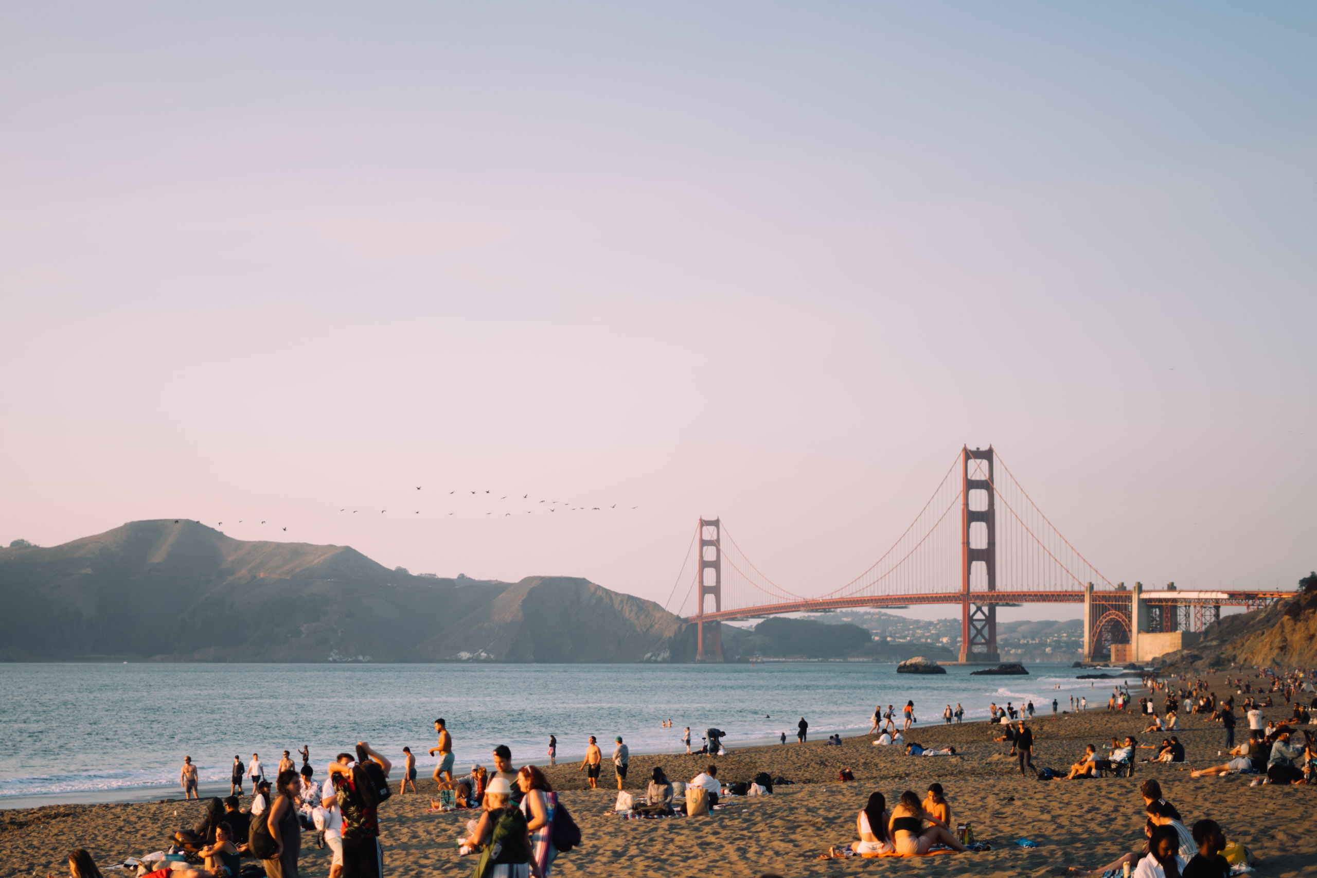 Golden gate bridge from baker beach